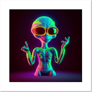 Trippy Alien Posters and Art